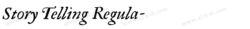 Story Telling Regula字体转换